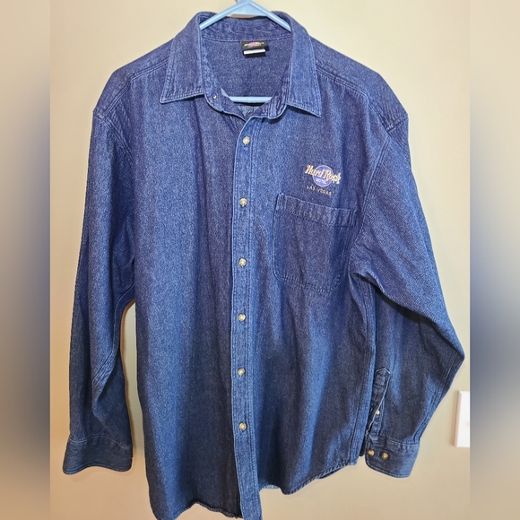 Hard Rock Hotel Other - Vintage denim shirt. "Hard Rock Hotel Las Vegas" embroidery.